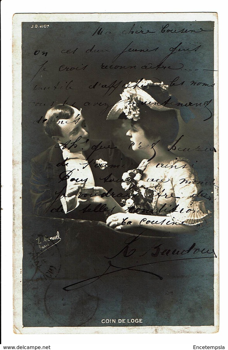 CPA - Carte Postale-Belgique - Un Couple - Coin De Loge 1903  VM4530 - Couples