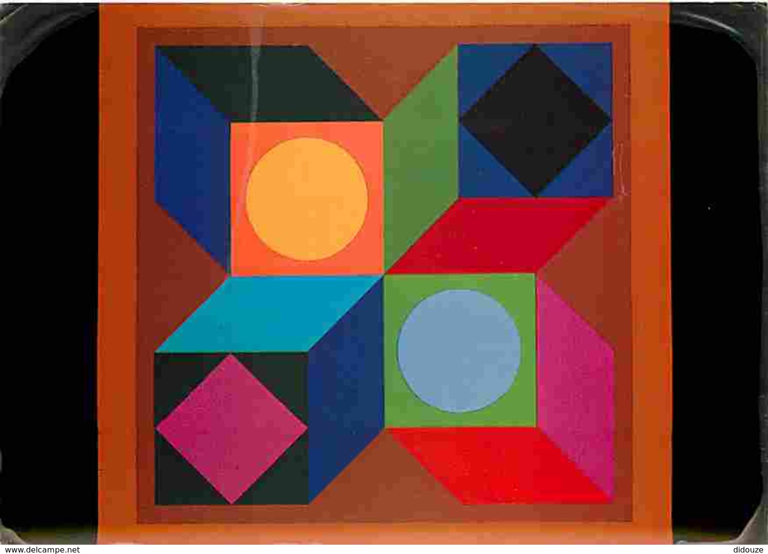 Art - Peinture - Victor Vasarely - Lapidaire-G - Voir Scans Recto-Verso - Peintures & Tableaux