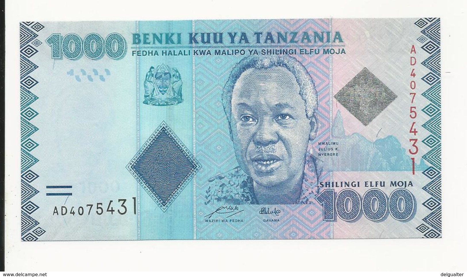 Tanzania 1000 Shilingi UNC - Tanzania