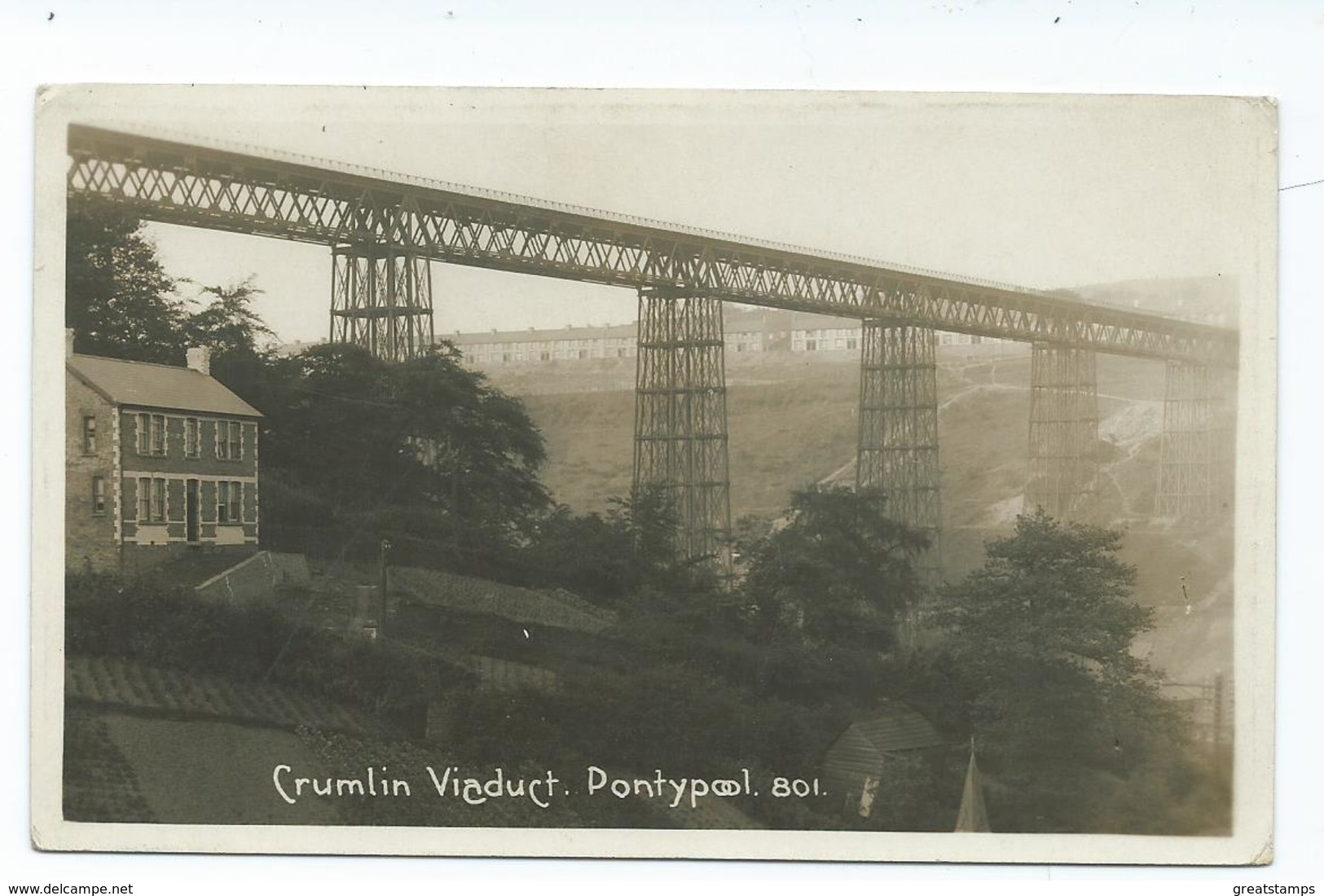 Postcard  Wales Crumlin Viaduct   Unused Monmouthshire   Viner Bromo Card Rp  Unused - Monmouthshire