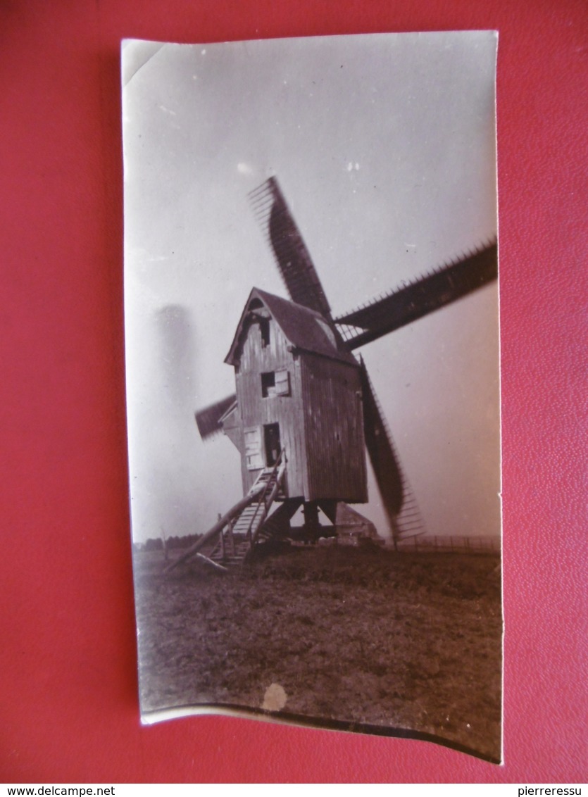 SOLDAT DANS MOULIN 1915 PHOTO 11 X 6.5 - Guerre, Militaire