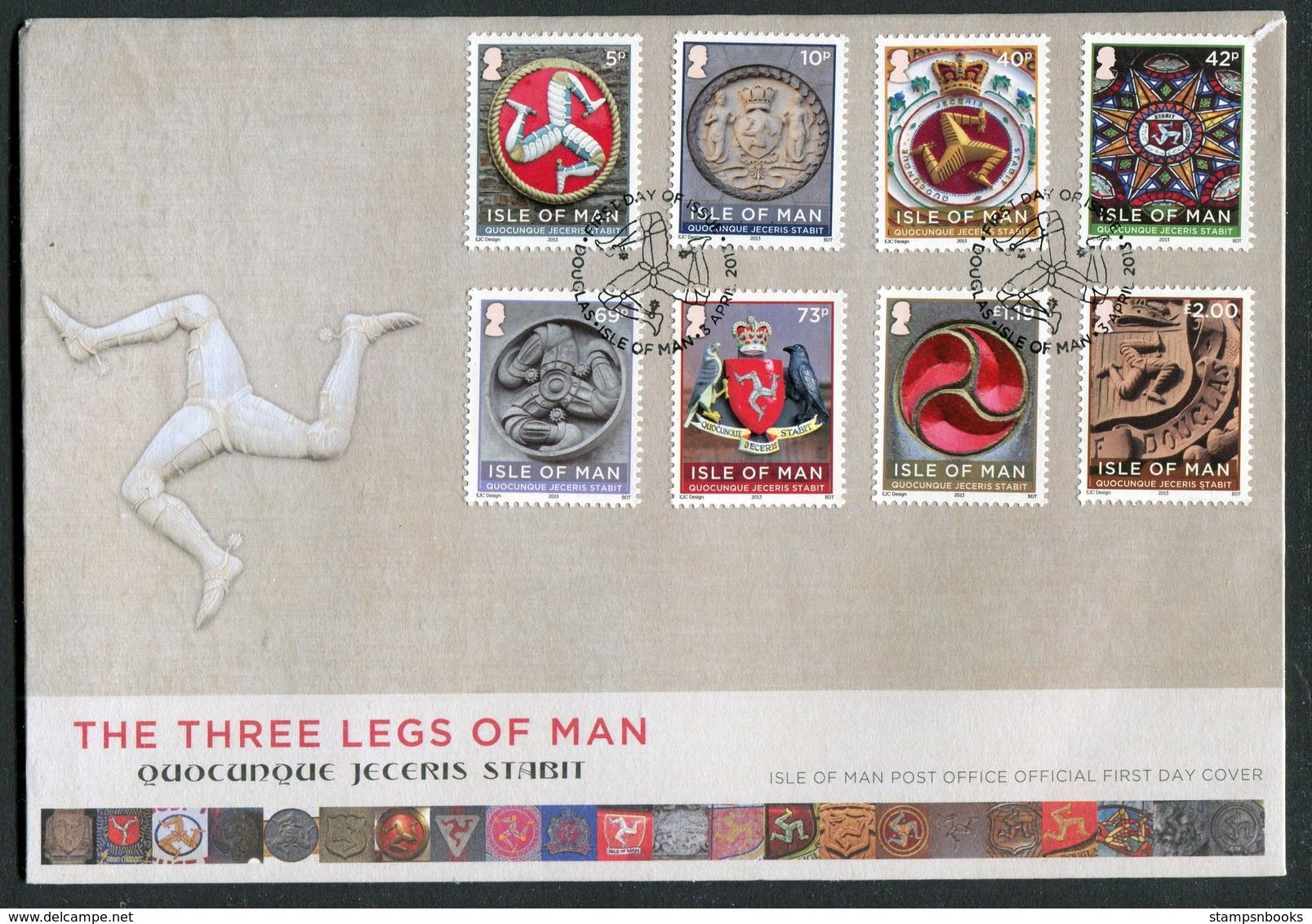 2013 Isle Of Man FDC / I.O.M. First Day Cover. The Three Legs Of Man - Isle Of Man