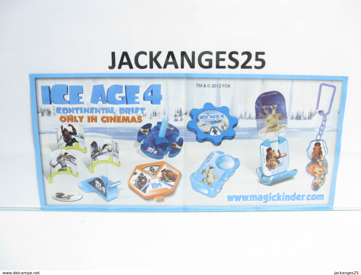 KINDER ICE AGE GLACE 4  MPG UN 305   2012   +  BPZ - Montables