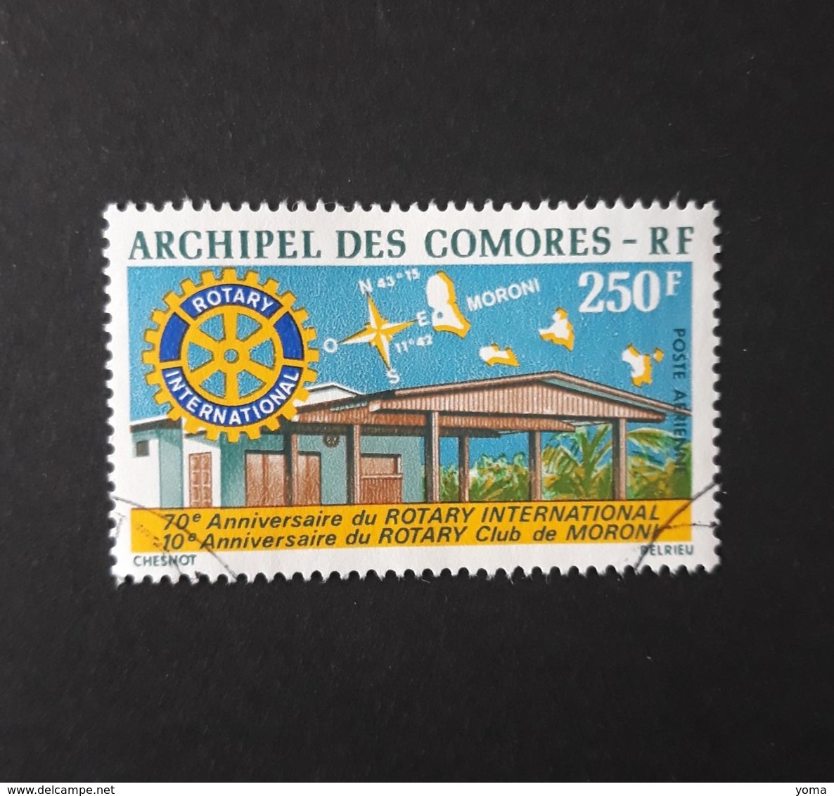 N° 66       Rotary International  -  Rotary De Moroni  -  Oblitéré - Airmail