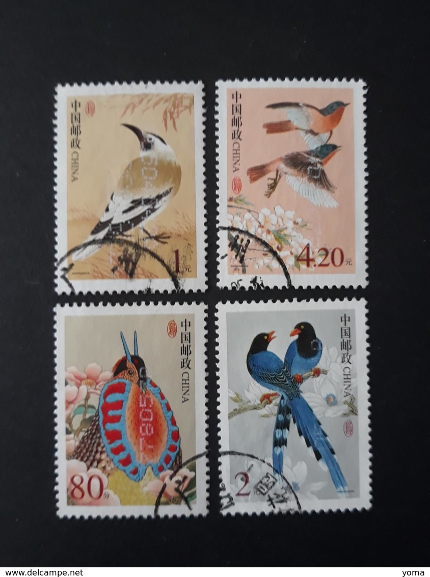 N° 3971 à 3973 Et 3983       Oiseaux - Used Stamps