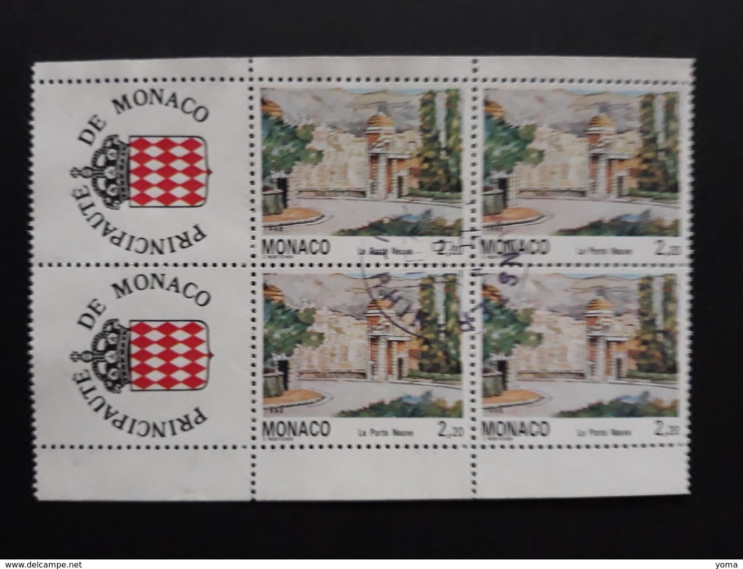 N° 1832 Et 1832a        La Porte Neuve  -  Bloc Provenant Du Carnet - Used Stamps