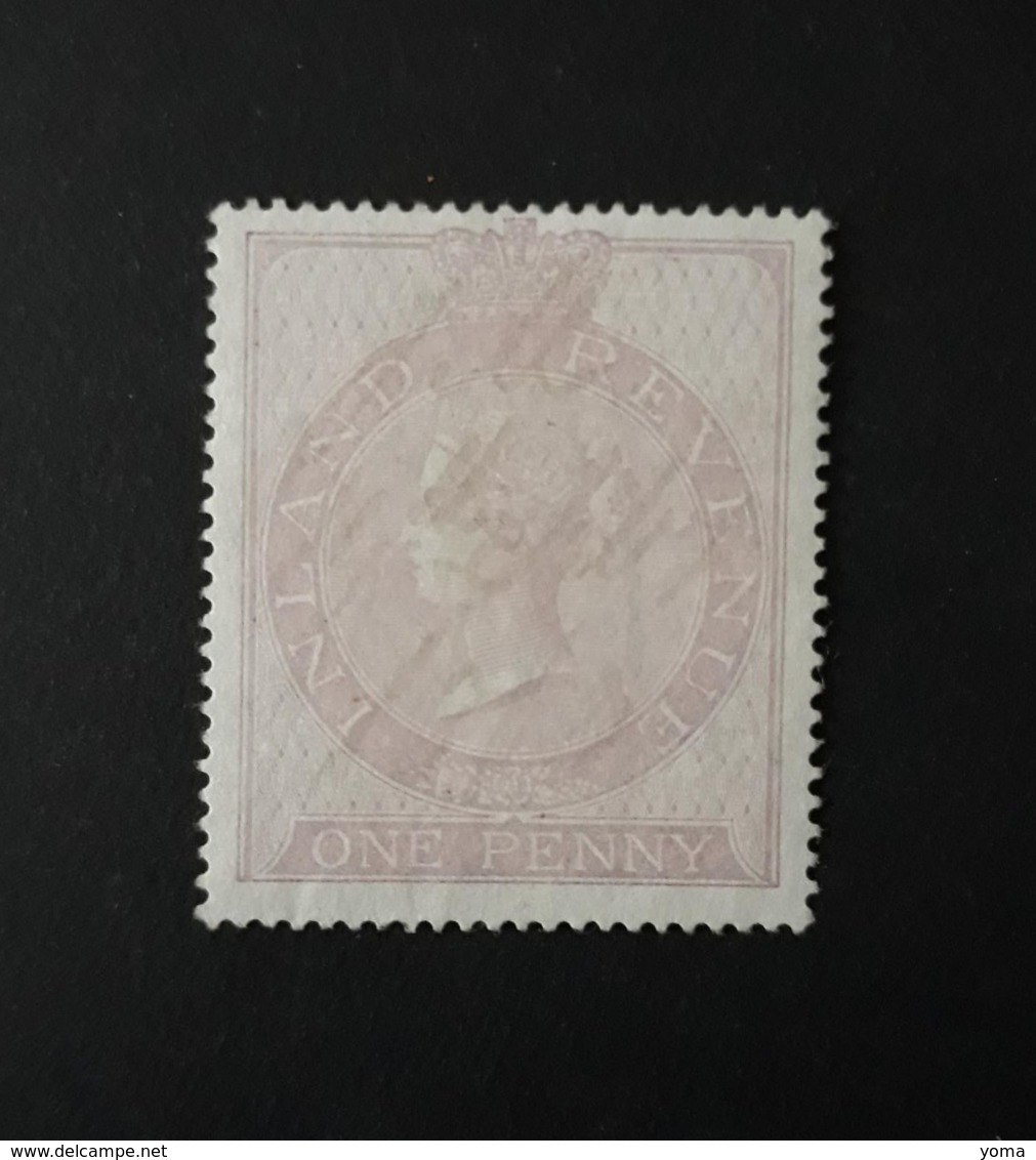 N° 1       Victoria  -  1 P. Violet  -  Oblitéré - Revenue Stamps
