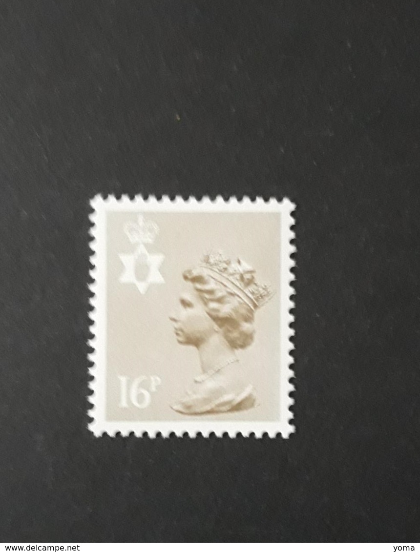 N° 1083a       16 P. Brun-gris Clair  ( AS 1 ) Dentelé 15x14  -  Neuf - Irlande Du Nord