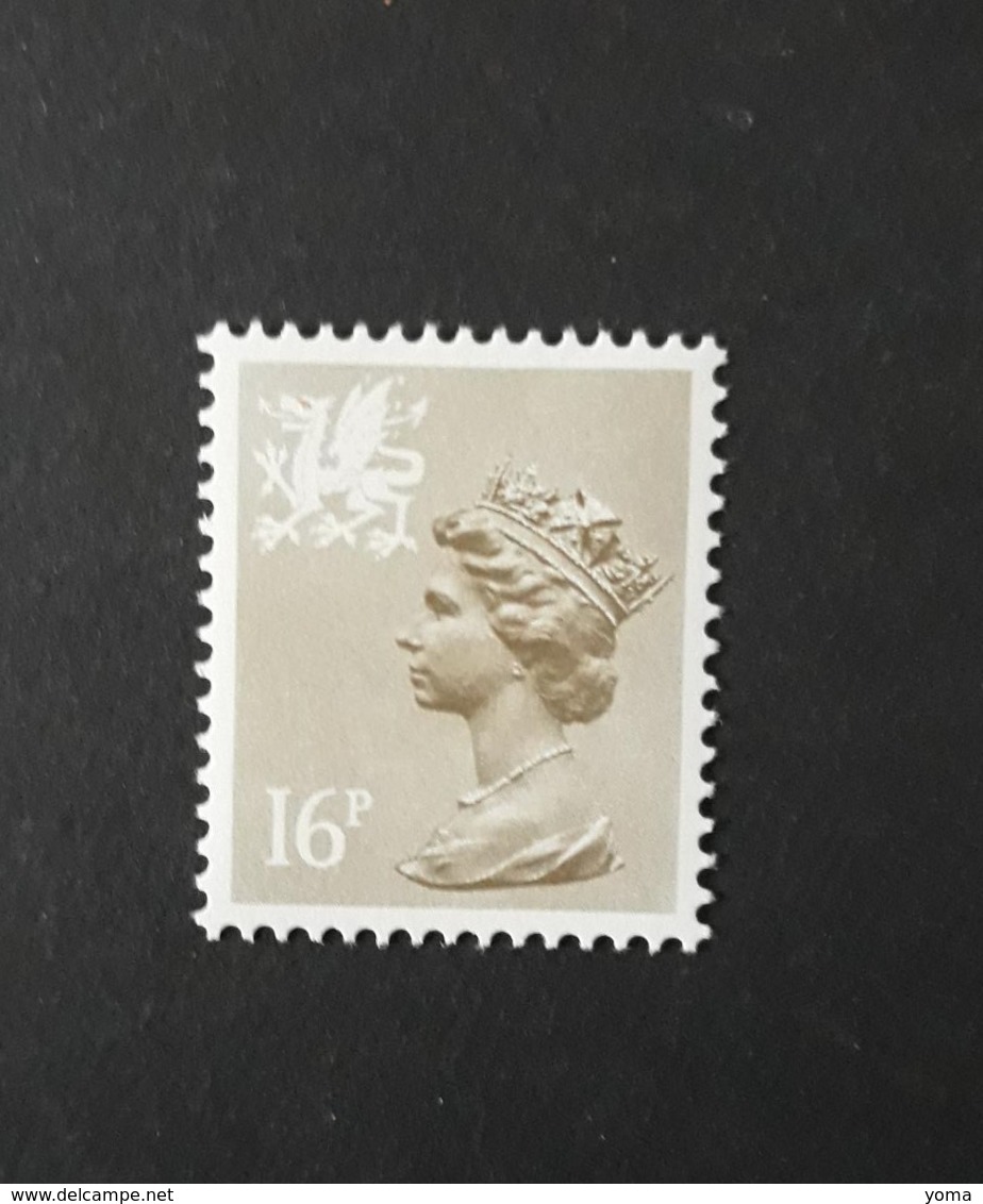 N° 1084a       16 P. Brun-gris Clair  ( AU 1 )   Dentelé 15x14  -  Neuf - Gales