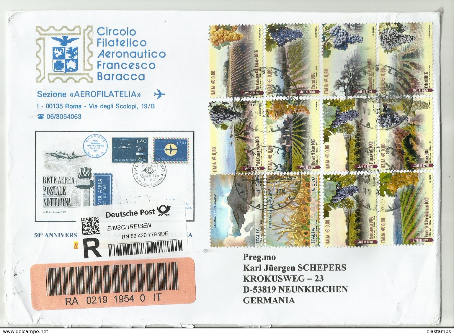 ITALIA R- CV 2014 - 2011-20: Poststempel