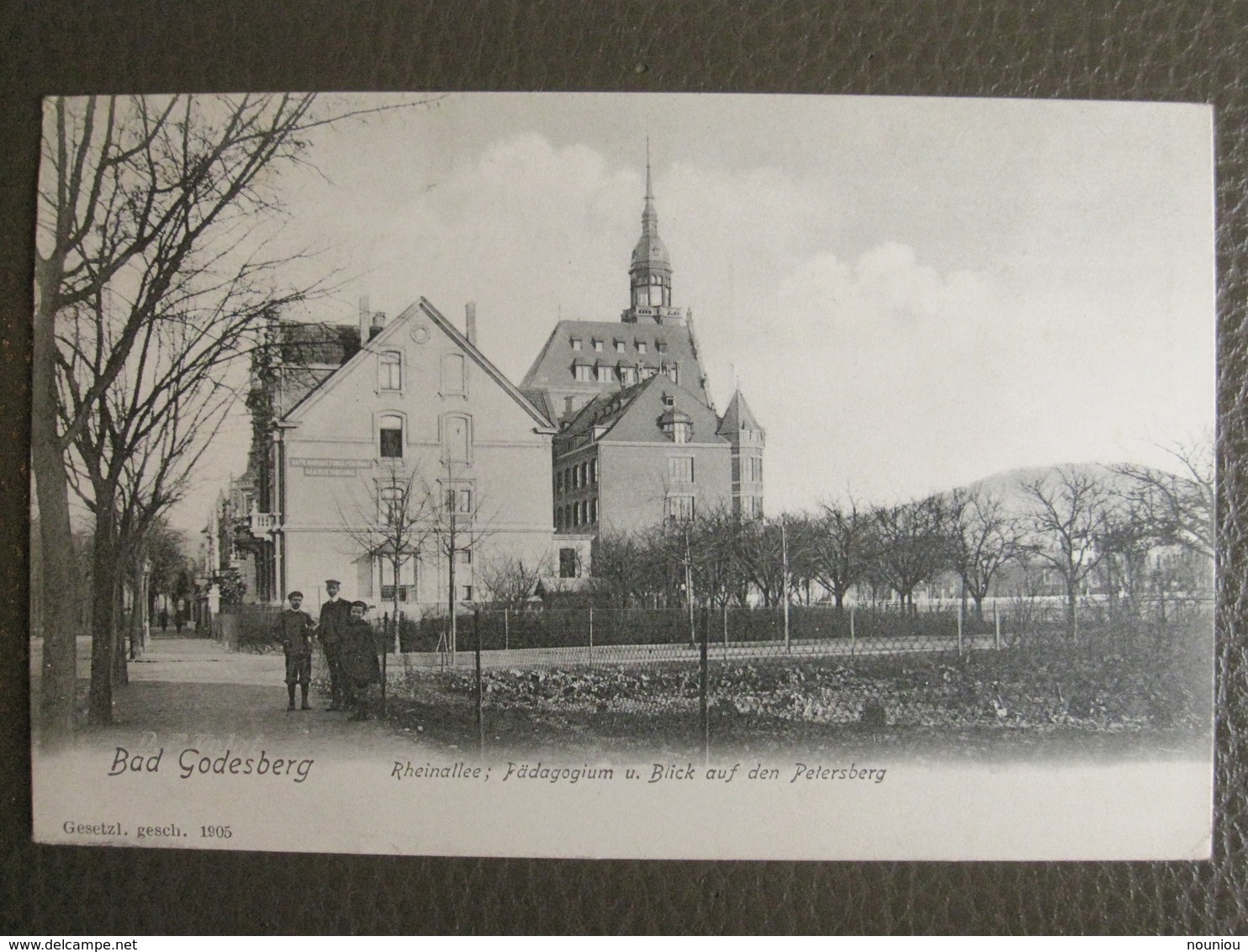 Postkarte - Bad-Godesberg (Bonn) - Rheinallee Pädagogium Blick Auf Den Petersberg - 1906 - Bonn