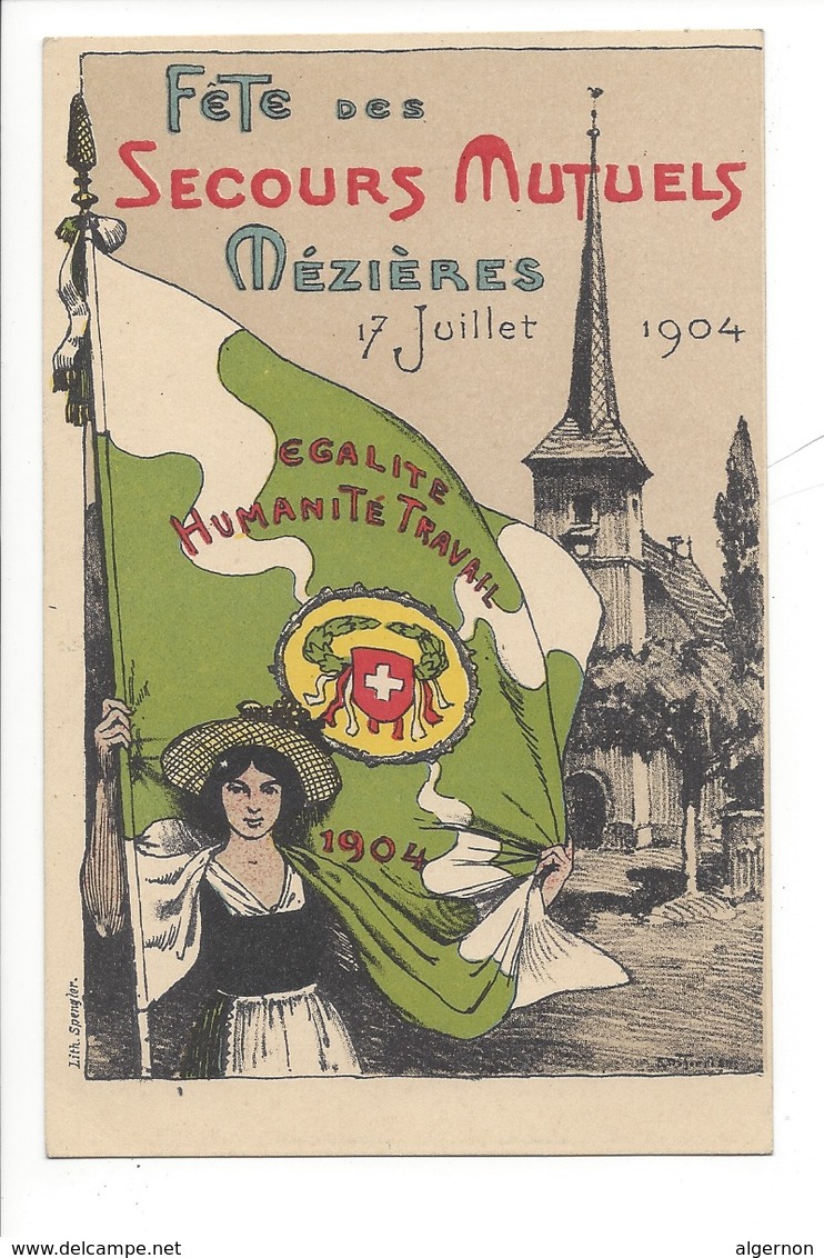 23124 - Mézières Fête Des Secours Mutuels Mézières 1904 - Jorat-Mézières