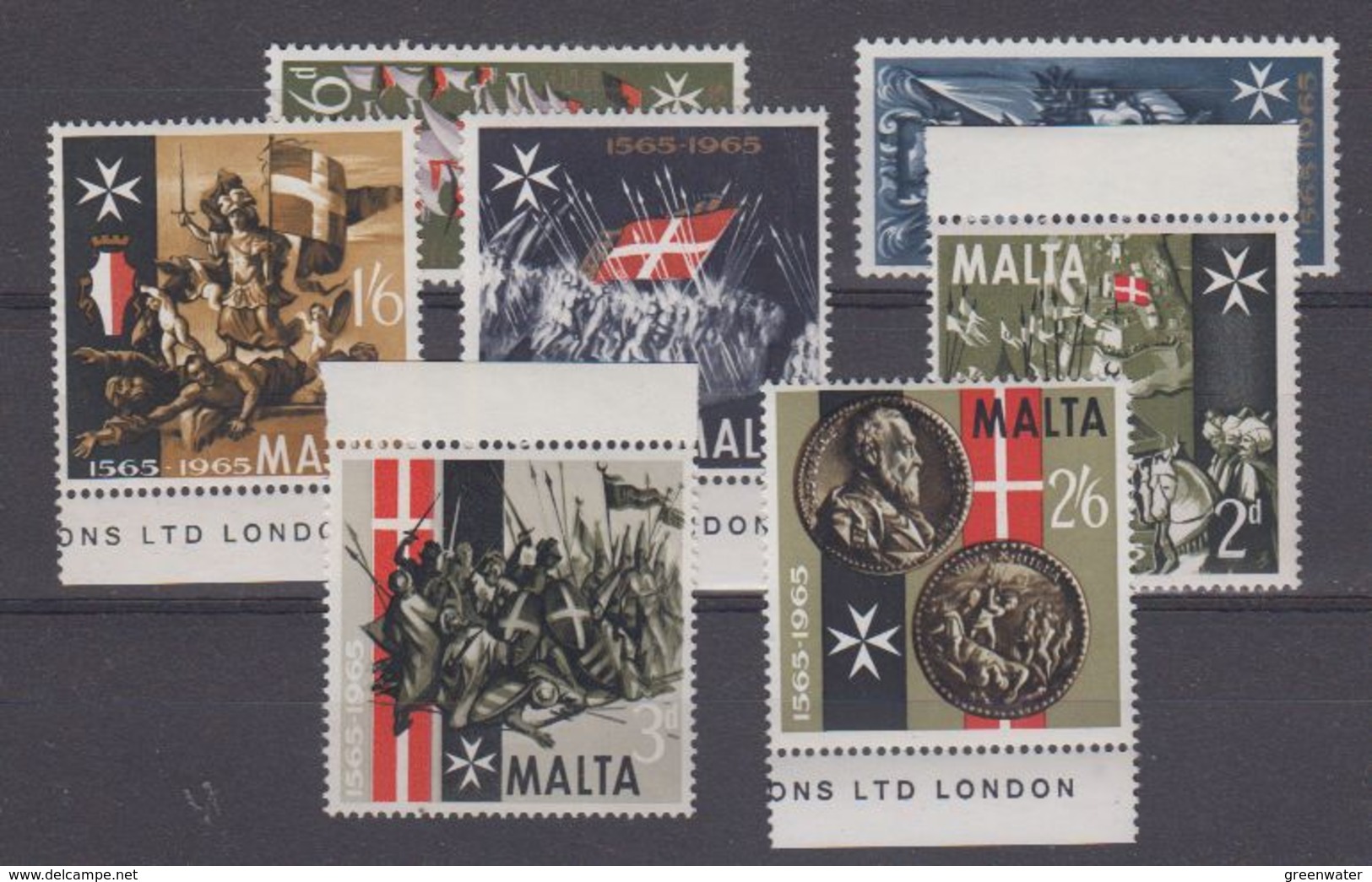 Malta 1965 Beeindigung Der Grossen Belagerung 7v ** Mnh (43475) - Malta