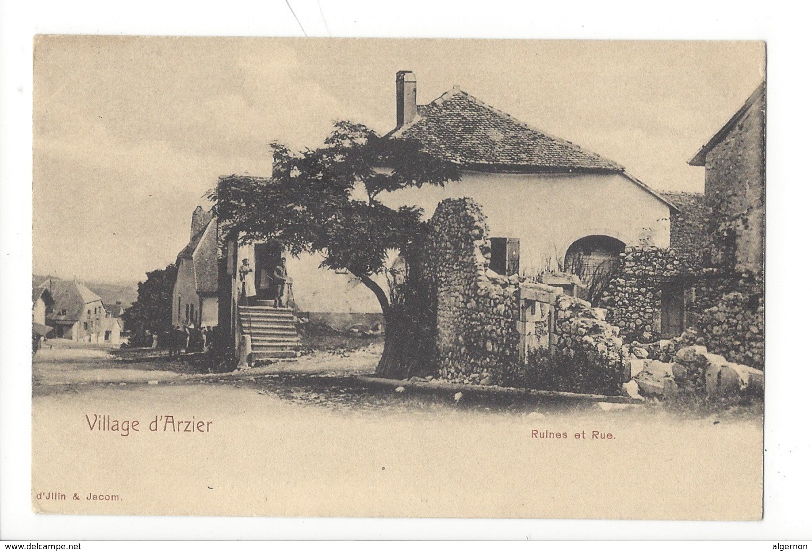 23126 - Village D'Arzier Ruines Et Rue - Arzier-Le Muids