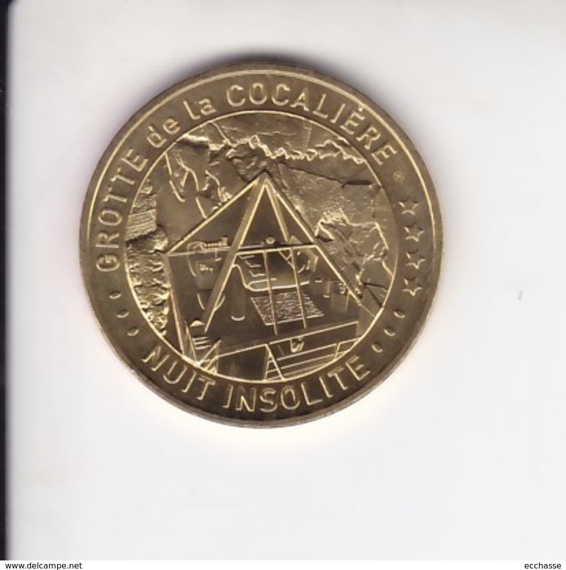 Jeton Médaille Monnaie De Paris MDp Grotte La Cocalière Nuit Insolite 2019 - 2019