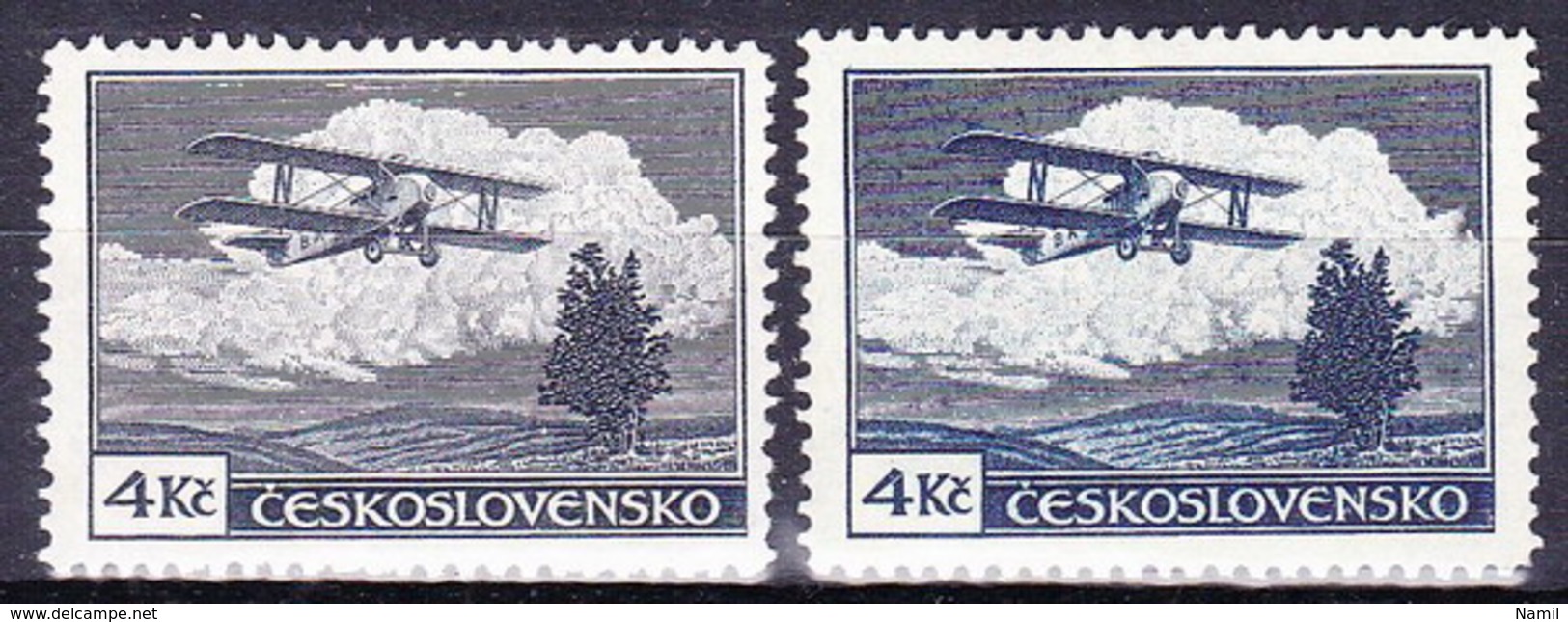 Tchécoslovaquie 1930 Mi 307 (Yv PA 14), (MNH)**, Type II - Airmail