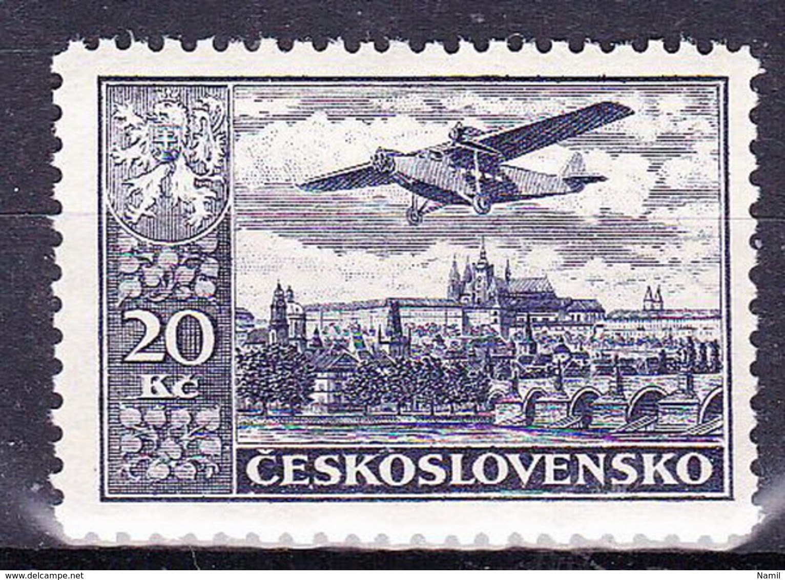 ** Tchécoslovaquie 1930 Mi 310 (Yv PA 17), (MNH) - Neufs