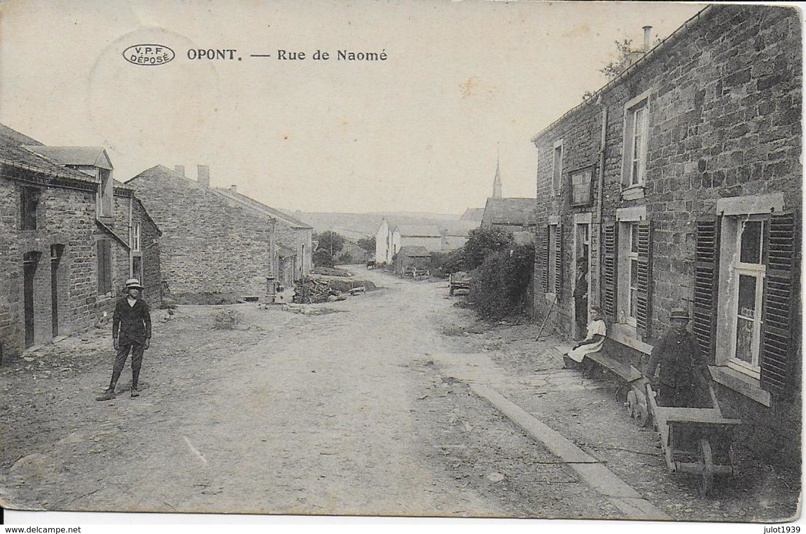 OPONT ..-- Rue De NAOME . 1901 Vers MARCHIN ( Mme Vve RAMLOT - JUAN ) . Voir Verso . - Paliseul