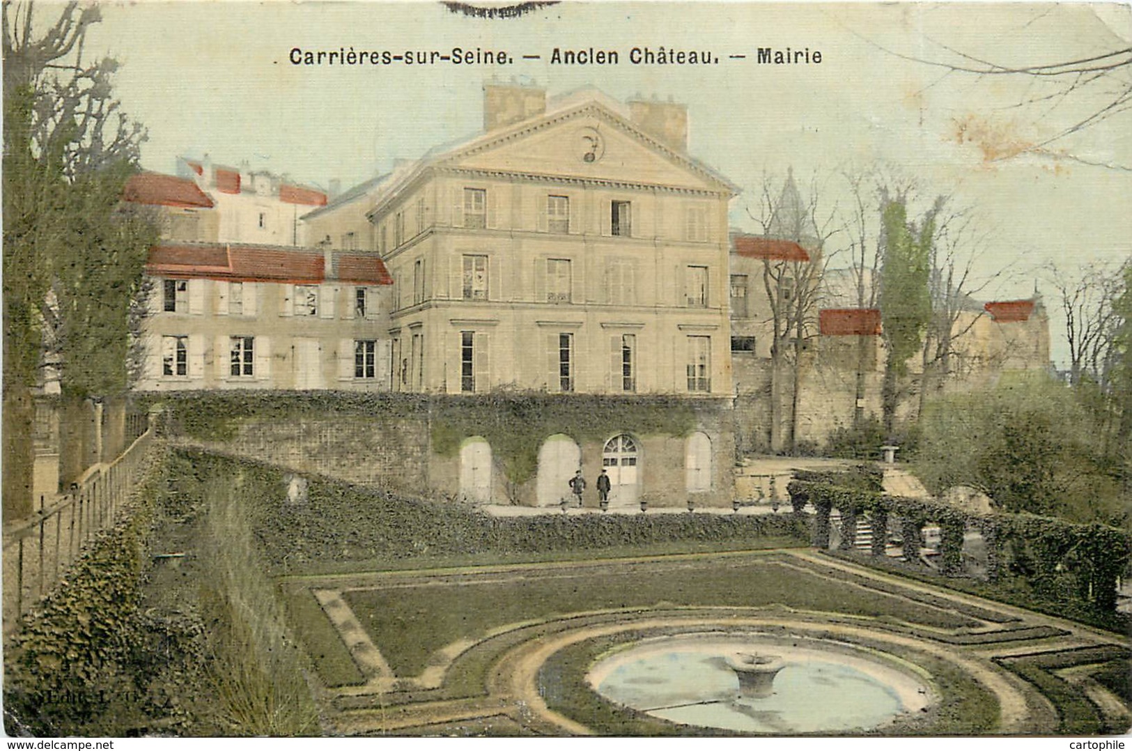 78 - CARRIERES SUR SEINE - Ancien Chateau - Mairie - Toilée Couleur - Carrières-sur-Seine