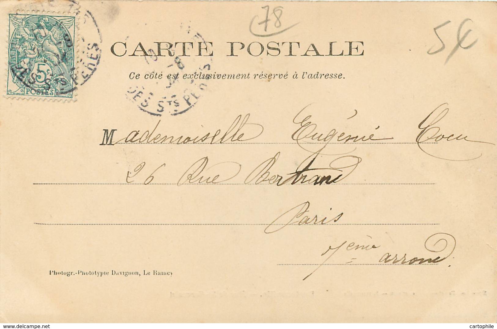 78 - SARTROUVILLE - Rue De St Germain En 1904 - Commerce De Journaux - Sartrouville