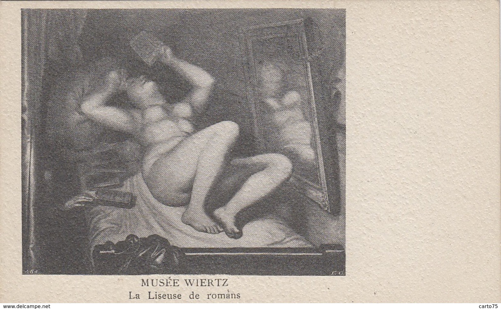 Arts - Tableau - Jeune Femme Nue Lisant - Liseuse De Romans - Musée Wiertz - Précurseur - Pittura & Quadri