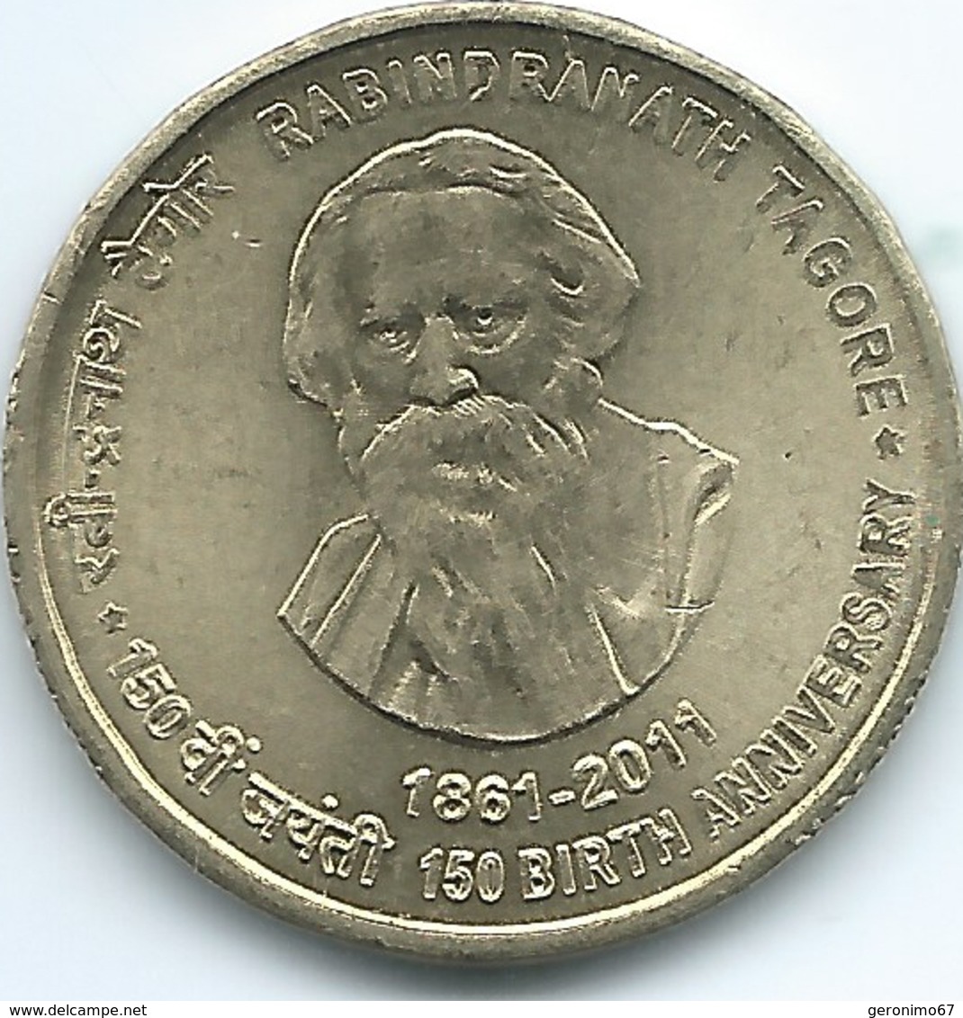 India - 5 Rupees - (2011) - 150th Anniversary Of The Birth Of Rabindranath Tagore - KM393 - India