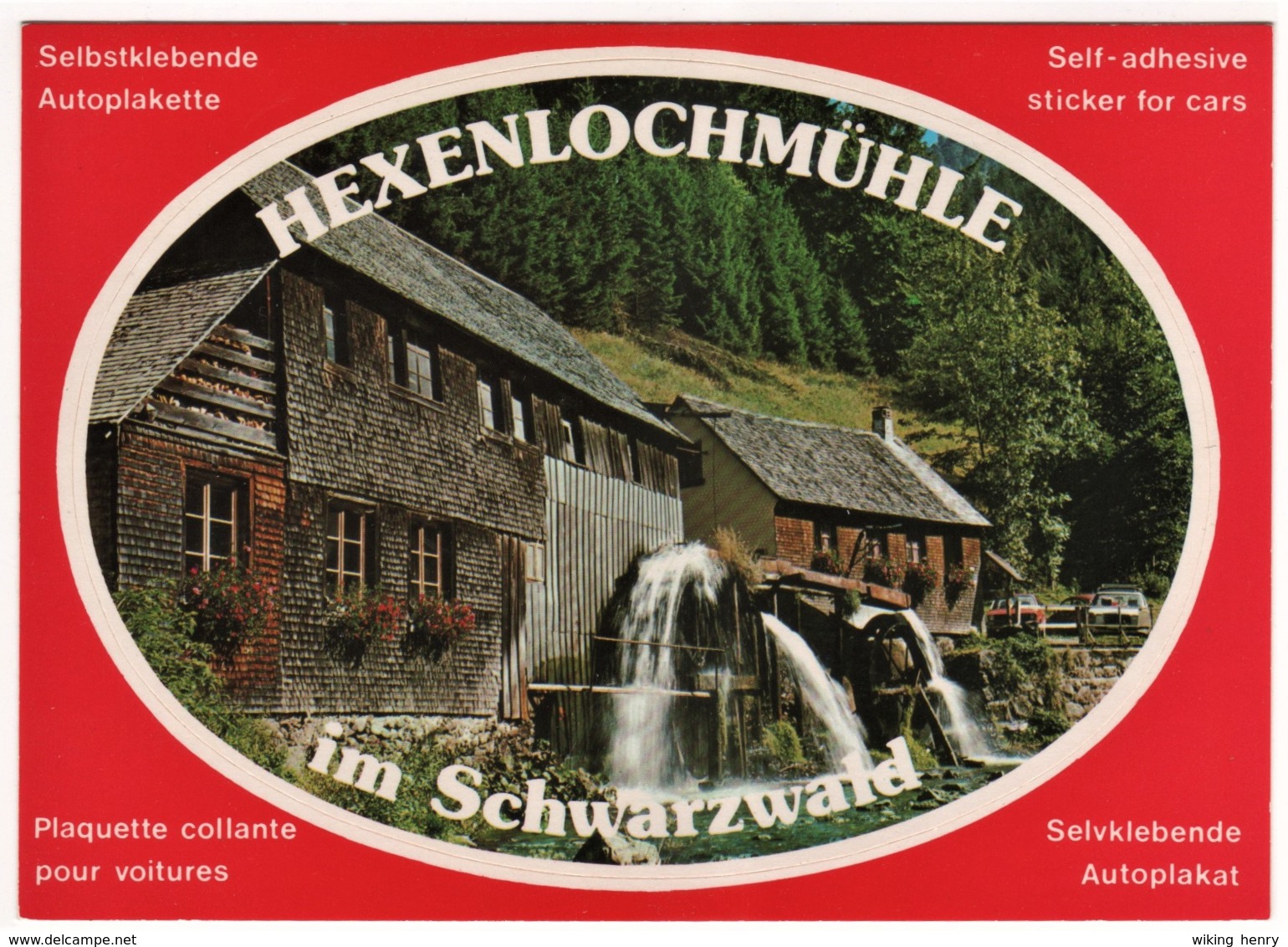 Furtwangen Neukirch - Hexenlochmühle 2   Mit Aufkleber Sticker   Wassermühle - Furtwangen