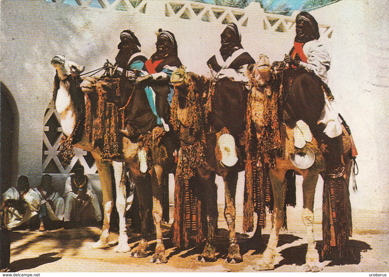 LIBYA - Men From Tuaregh On The Desert's Ship - Libya