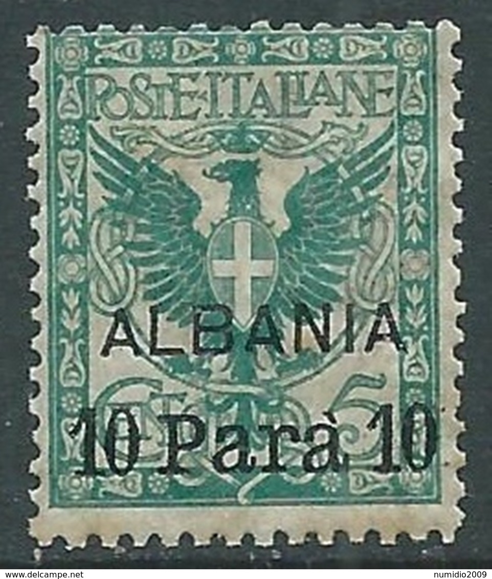 1902 LEVANTE ALBANIA AQUILA 10 PA SU 5 CENT MNH ** - RA13-9 - Albanië