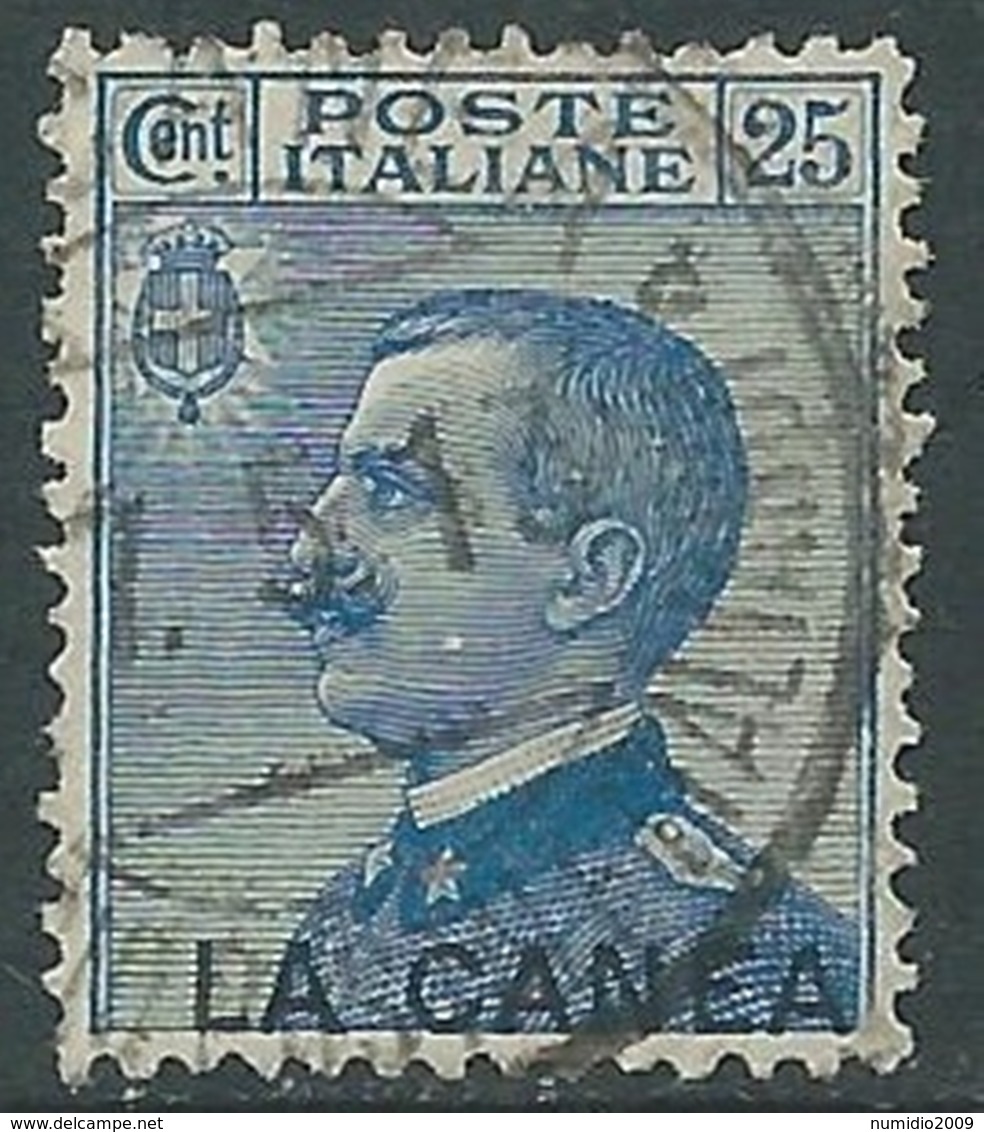 1907-12 LEVANTE LA CANEA USATO EFFIGIE 25 CENT - RA14-9 - La Canea