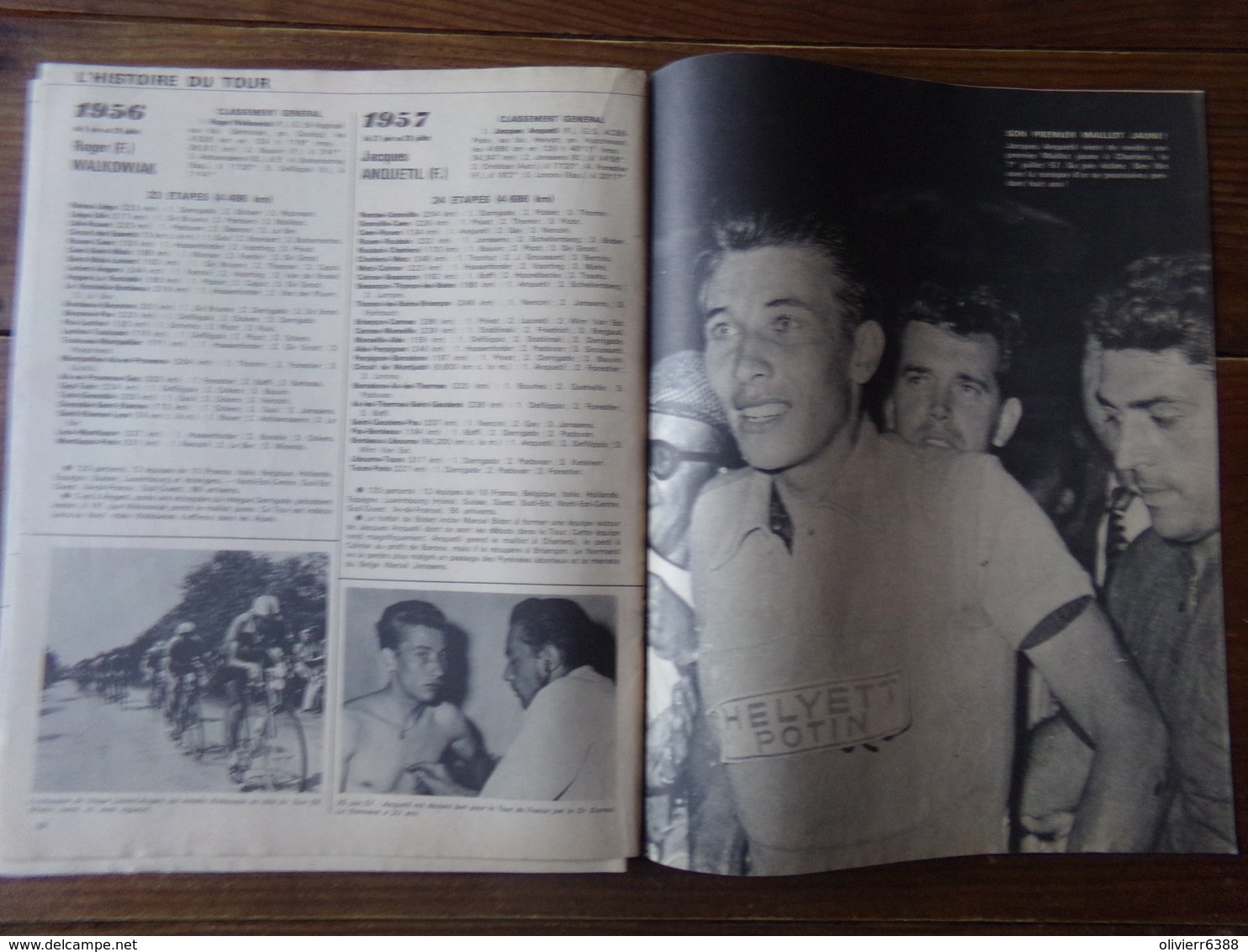 ancien journal l'histoire du tour de france 1903 1970