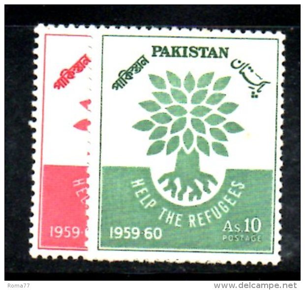 XP249 - Pakistan 1960 , Serie 113/114    ***  MNH  RIFUGIATO - Pakistan