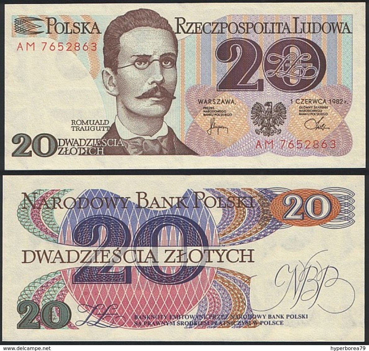 Poland P 149 - 20 Zlotych 1.6.1982 - UNC - Poland