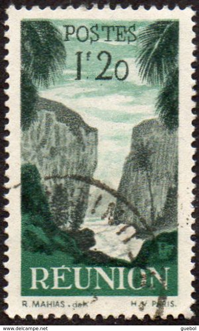 Réunion Obl. N° 269 - Détail De La Série émise En 1947 - 1fr20 Vert Et Gris - Oblitérés