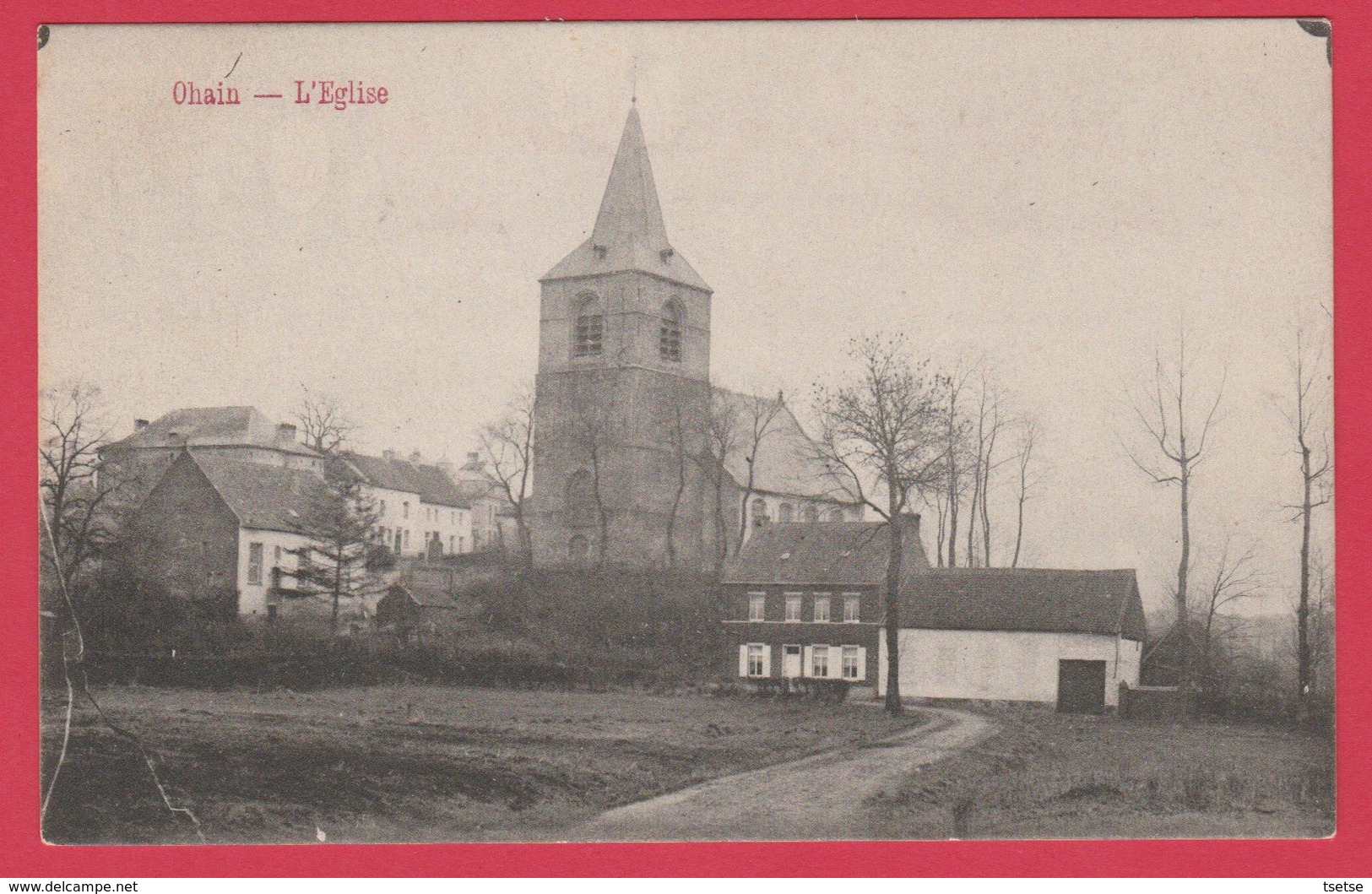 Ohain / Lasne - L'Eglise Et … Quartier Environnant ( Voir Verso ) - Lasne