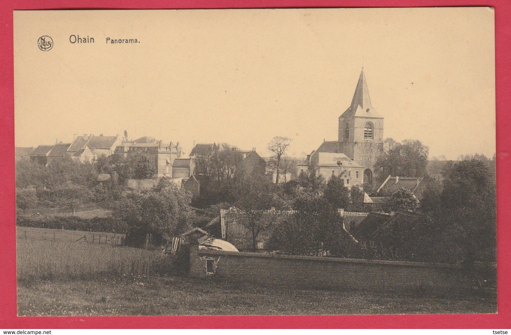 Ohain / Lasne - Panorama ... Vue De L'église Et Maisons Environnantes ( Voir Verso ) - Lasne