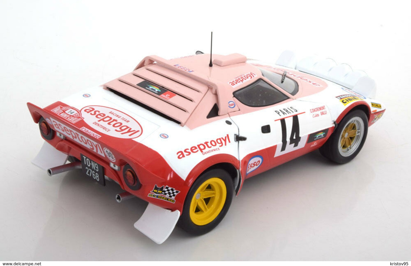 LANCIA STRATOS #14 ASEPTOGYL RMC 1977 DACREMONT GALLI SOLIDO S1800805 1/18 - Solido