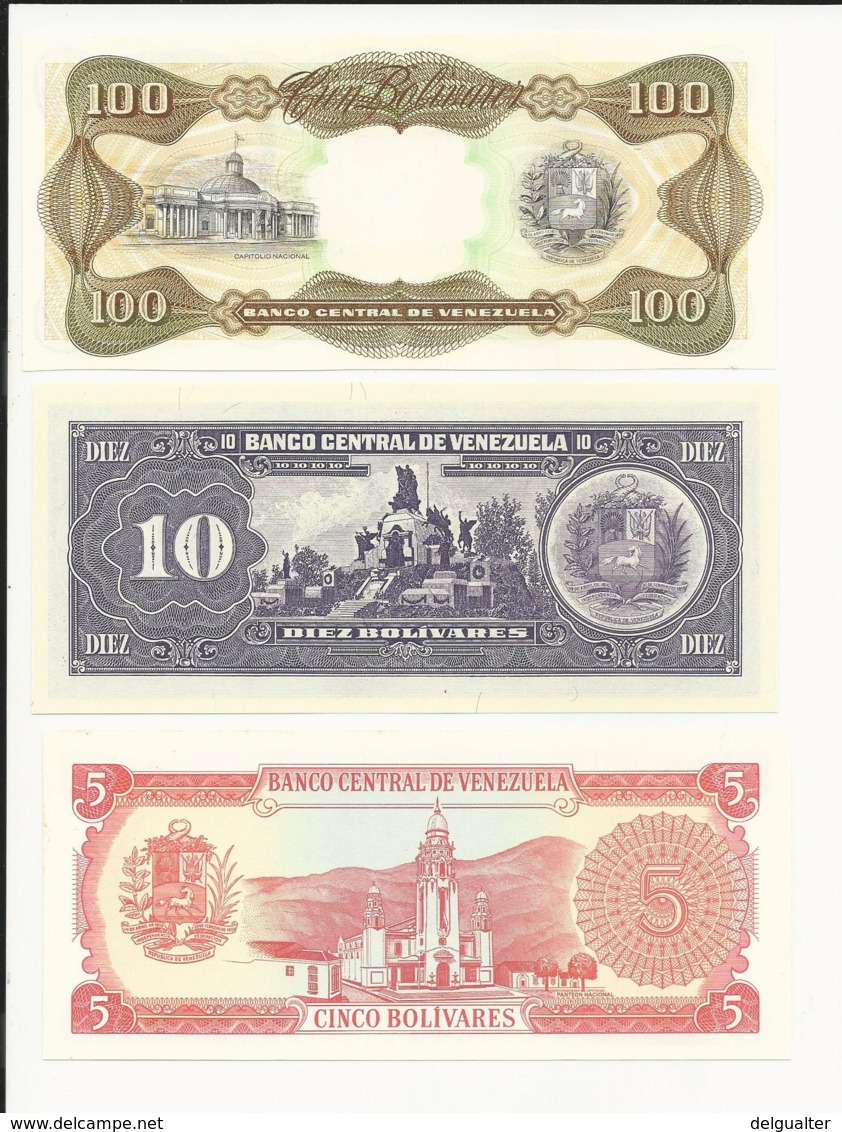 3 Banknotes - All UNC - Kilowaar - Bankbiljetten