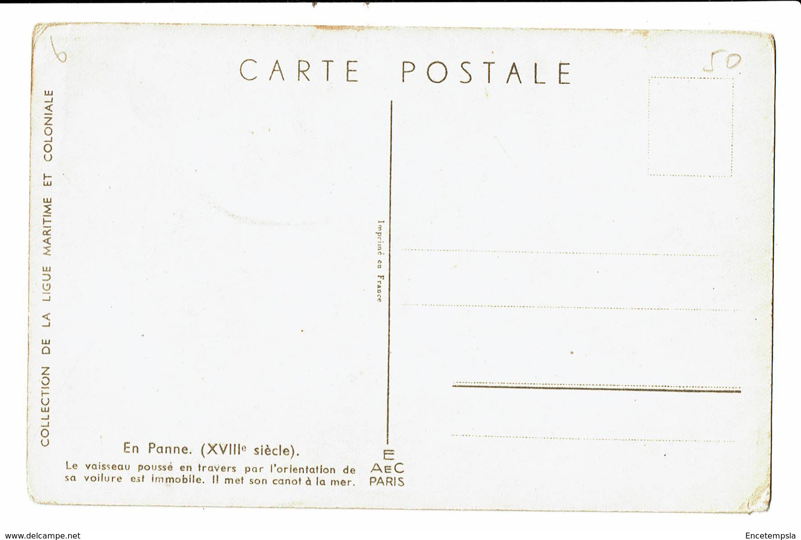 CPA - Carte Postale-France Voilier - En Panne XVIII Siècle  VM4555 - Voiliers