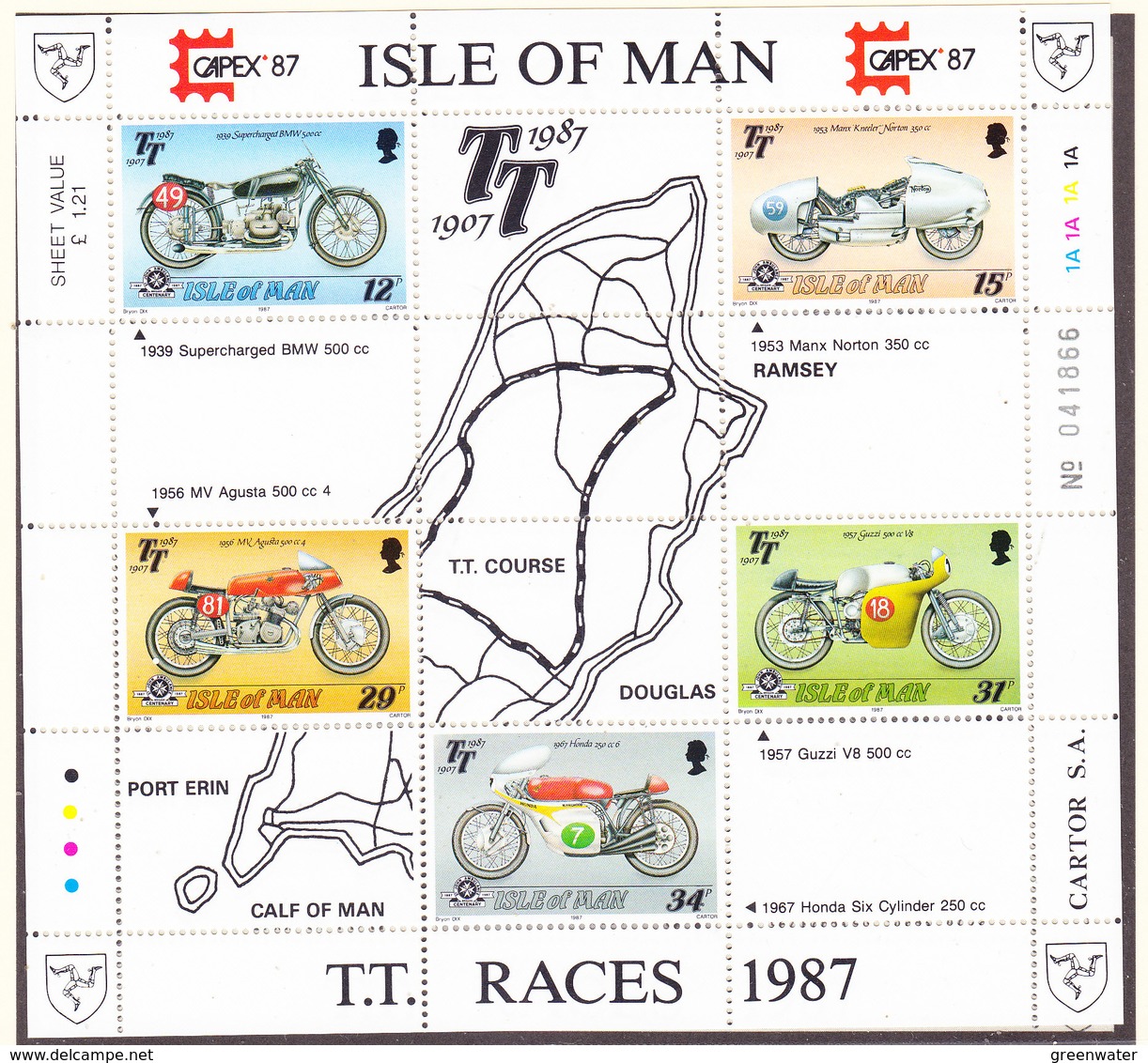 Isle Of Man 1987 TT-races ** Mnh (43490) - Man (Eiland)