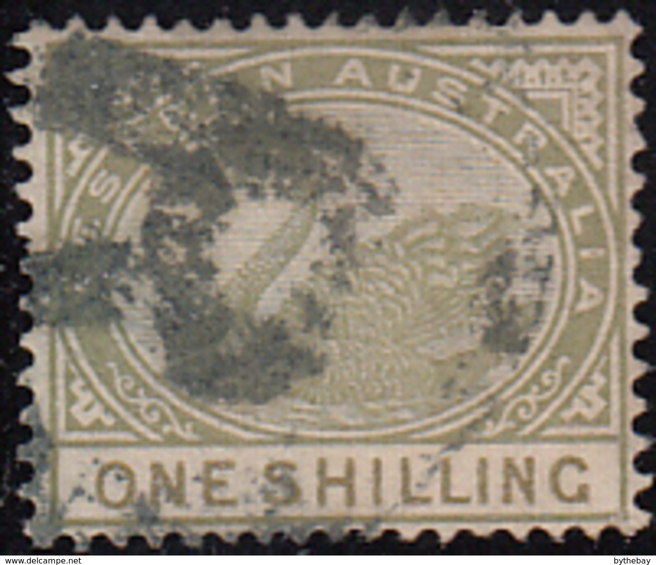 Western Australia 1890-93 Used Sc 68 1sh Swan - Oblitérés