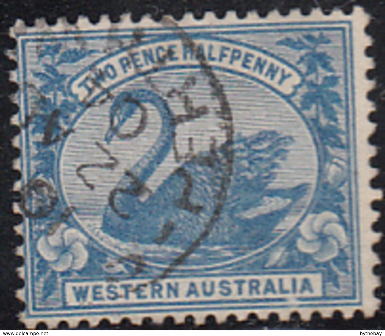 Western Australia 1899-1901 Used Sc 75 2 1/2p Swan - Oblitérés