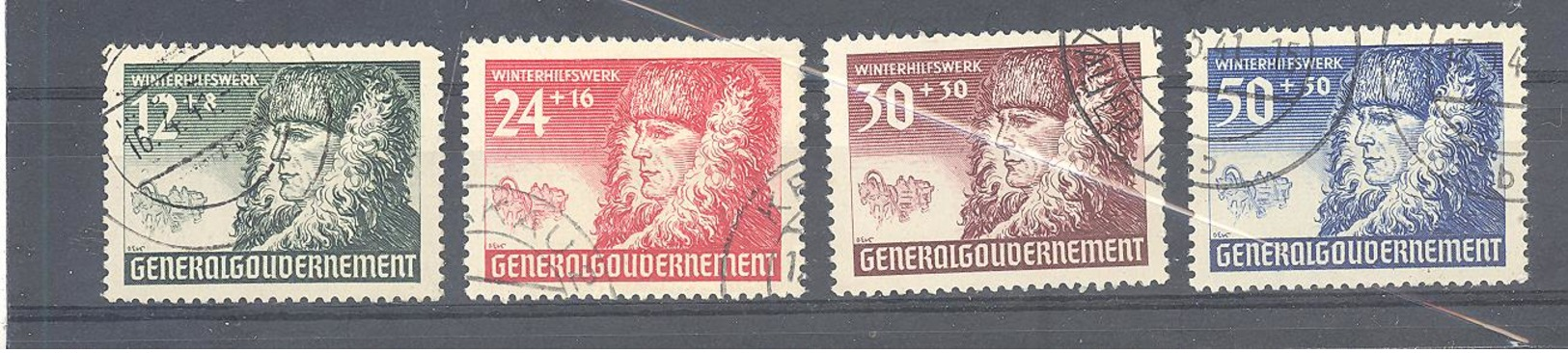 Reich General Gouvernement  Michel #  59 - 62 - Occupation 1938-45