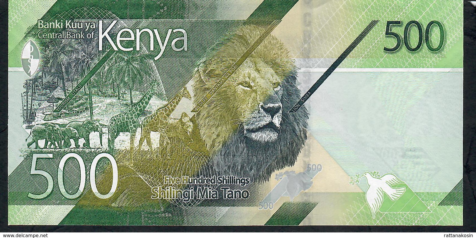 KENYA NLP 500 SHILLINGI 2019 #AA  FIRST PREFIX UNC. - Kenya