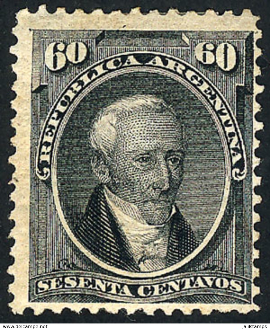 ARGENTINA: GJ.43, Posadas 60c. Lightly Disturbed Gum, Very Good Front! - Other & Unclassified