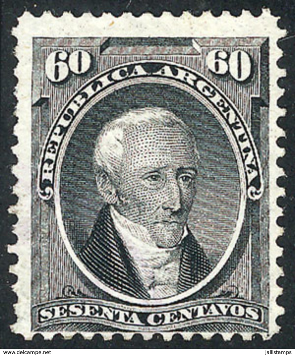 ARGENTINA: GJ.43, 60c. Posadas, Unused, Without Gum, VF Quality - Otros & Sin Clasificación