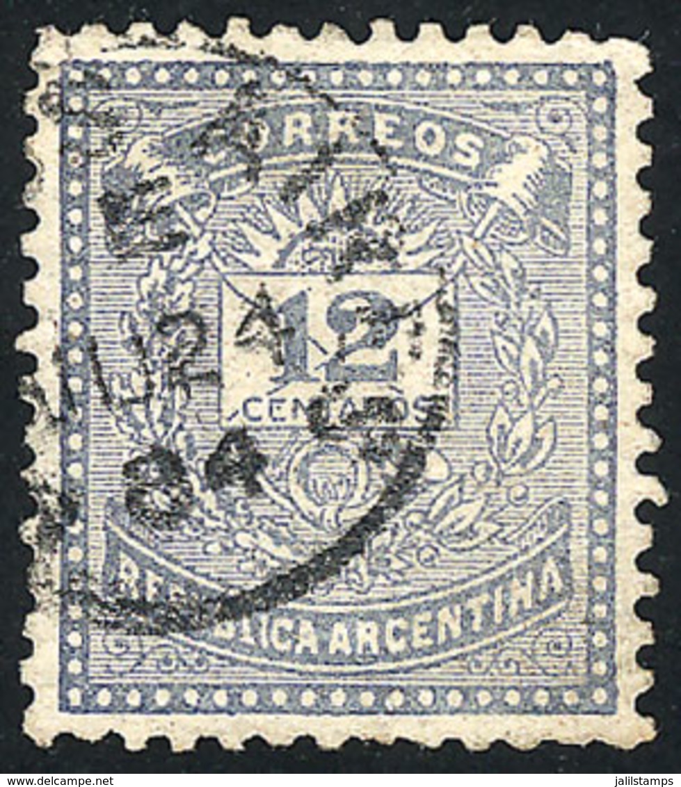 ARGENTINA: GJ.63, Little Envelope 12c., 1882 Issue, Perf 12½, Used, VF Quality - Sonstige & Ohne Zuordnung