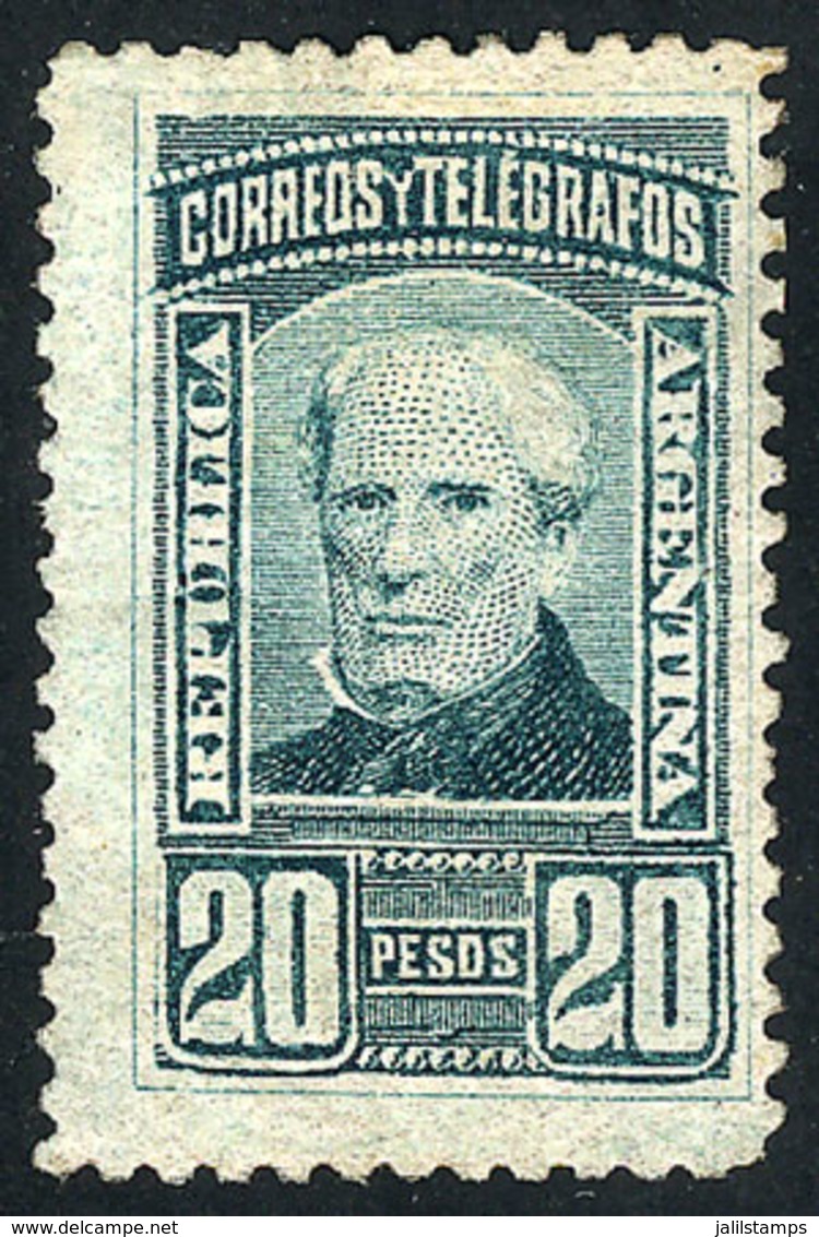 ARGENTINA: GJ.118, 20P Brown, Thin Paper, White Gum, Unused, VF Quality - Other & Unclassified