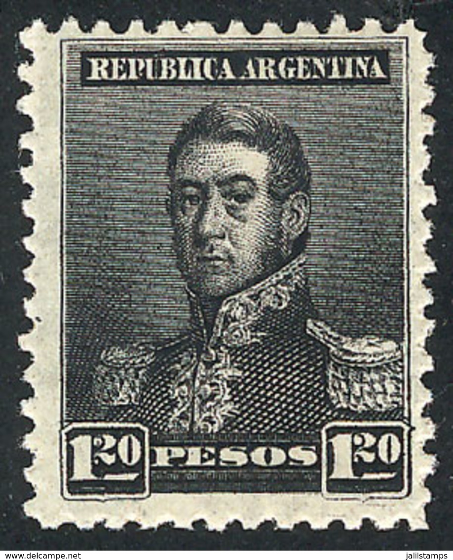 ARGENTINA: GJ.187, 1.20P. San Martín, Large Sun Wmk, Perf 11½, VF Quality - Otros & Sin Clasificación