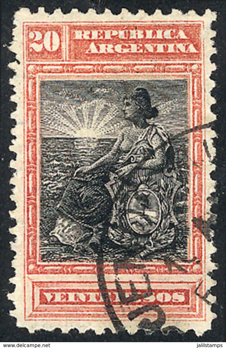 ARGENTINA: GJ.238, 20P. Seated Liberty, Used, VF Quality - Autres & Non Classés